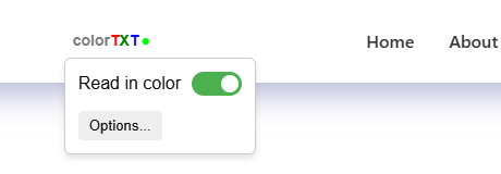 ColorTXT Options Panel
